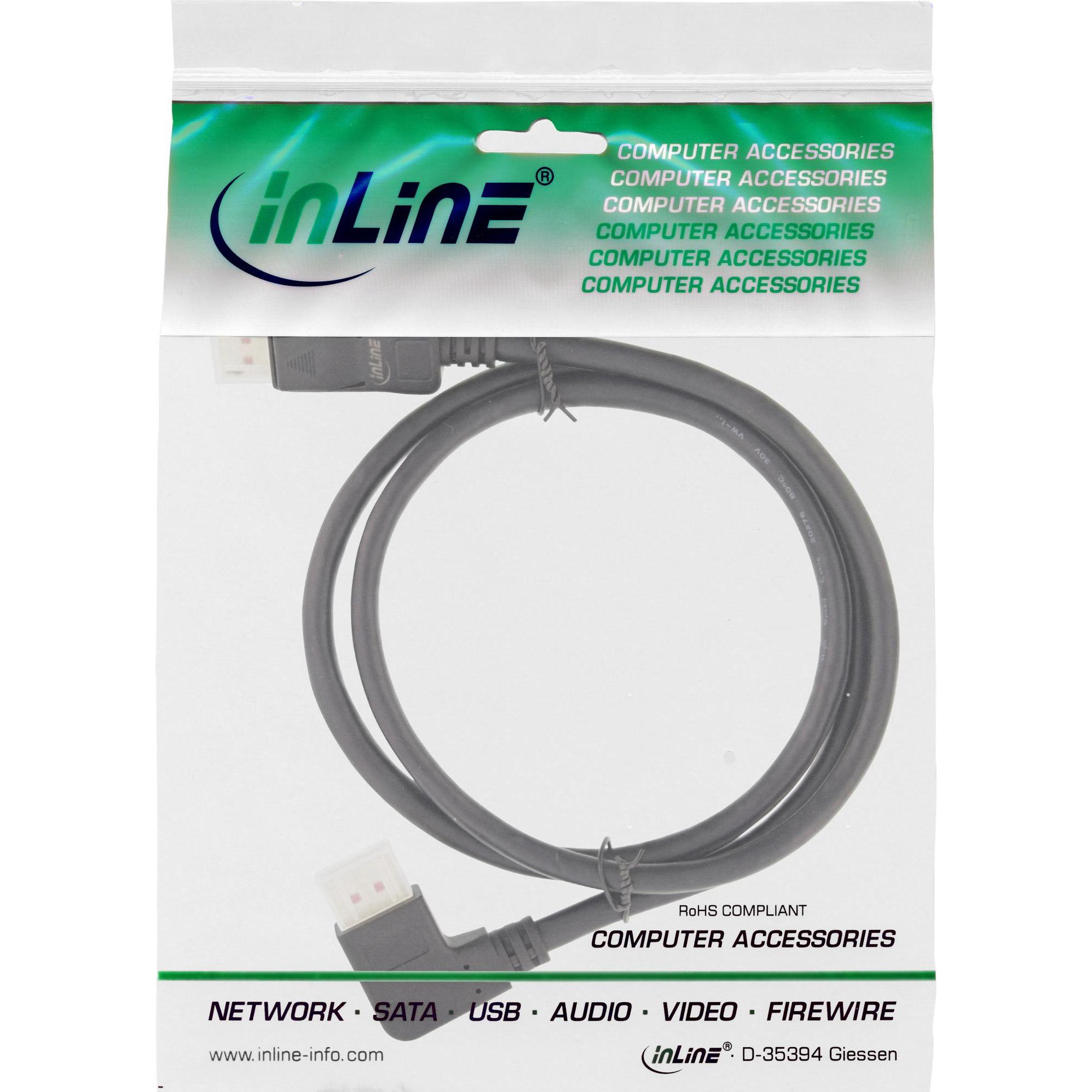 Thumbnail - InLine DisplayPort 1.4 Kabel (2 m, DisplayPort), Video Kabel