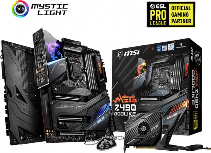 Produktbild MSI MEG Z490 Godlike (LGA 1200, Intel Z490, E-ATX)