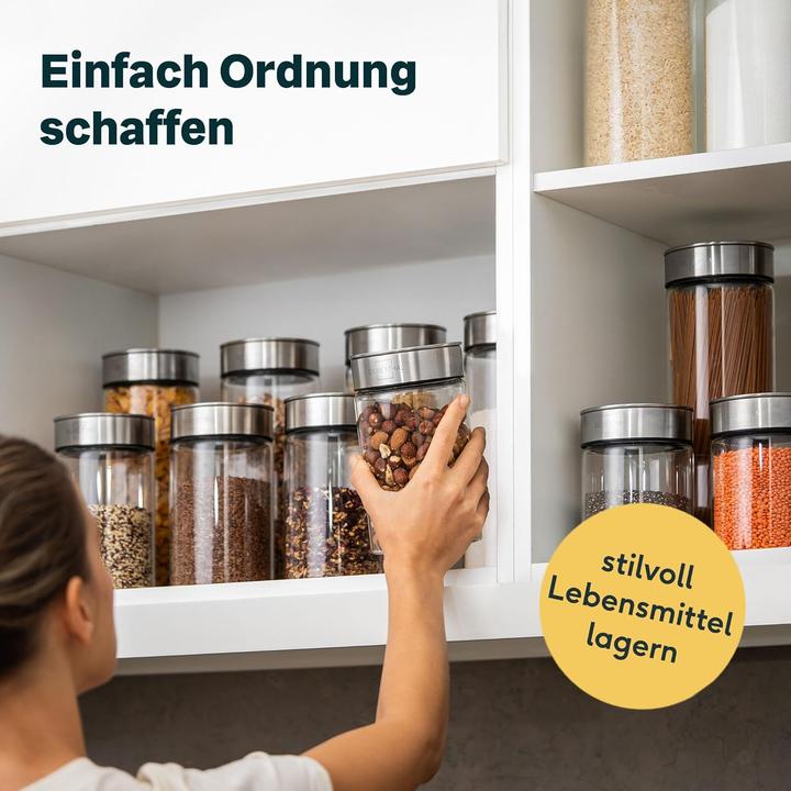 Actual product image Silberthal 6-teiliges Vorratsglas-Set mit Deckel