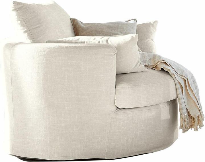 Image du produit Loberon Fauteuil pivotant Jindabyne crème
