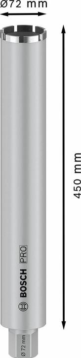 Produktbild Bosch Professional Zubehör PRO Core Cutter wet, 72 x 450 mm, 1 1/4-Zoll-UNC (72 mm)