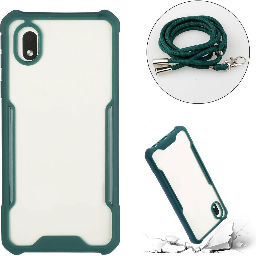 Thumbnail - König Design Hülle Handy Schutz für Samsung Galaxy A01 Core Case Cover Tasche Etuis Grün Neu, Handykette, Grün