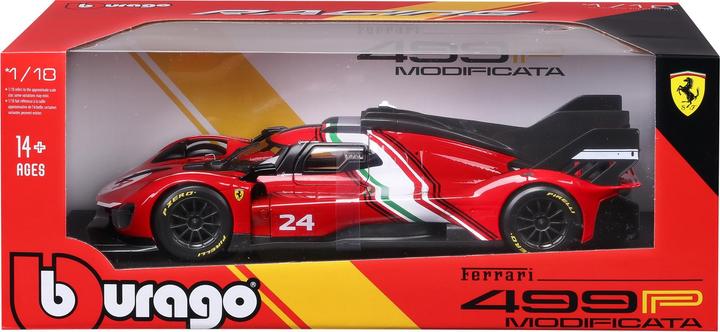 Productafbeelding Bburago Ferrari 499P Modificata 1/18 rot