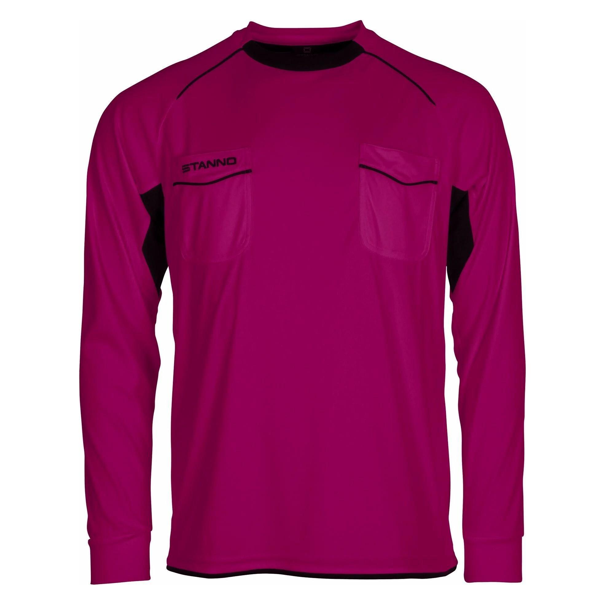 Stanno, Unisex, Sportshirt, Bergamo Schiedsrichter Trikot Langarm (Xs), Rot, Xs