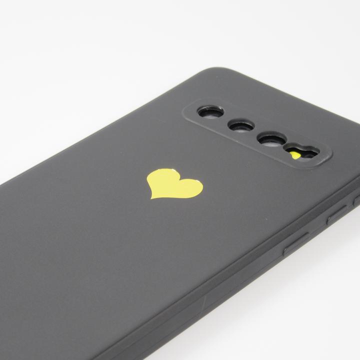 Produktbild PhoneLook Hülle Silikon Mat Herz gold (Samsung Galaxy S10)