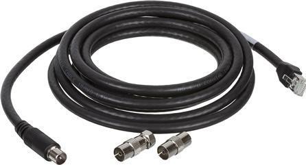 Actual product image LK IHC Net Basic tilslutningskabel 3M til R og TV, sort