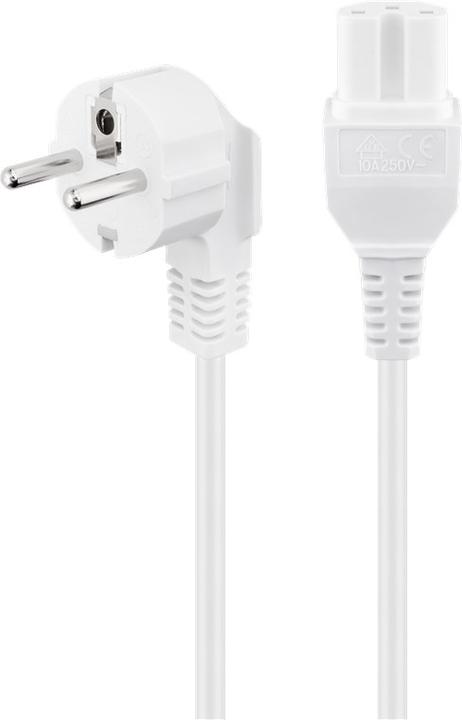 Goobay Verwarmingsapparaat Aansluitkabel, 2 m, Wit, Wit (2 m)