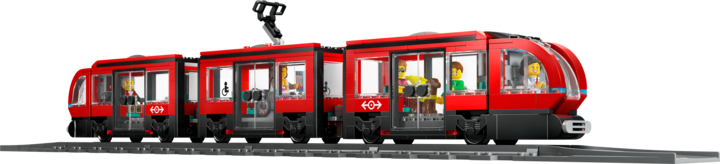 Actual product image LEGO Tram with stop (60423, LEGO City)