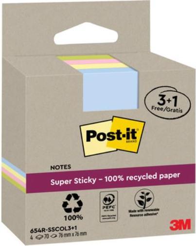Productafbeelding Post-it Super Sticky Recycling (76 x 76 mm)