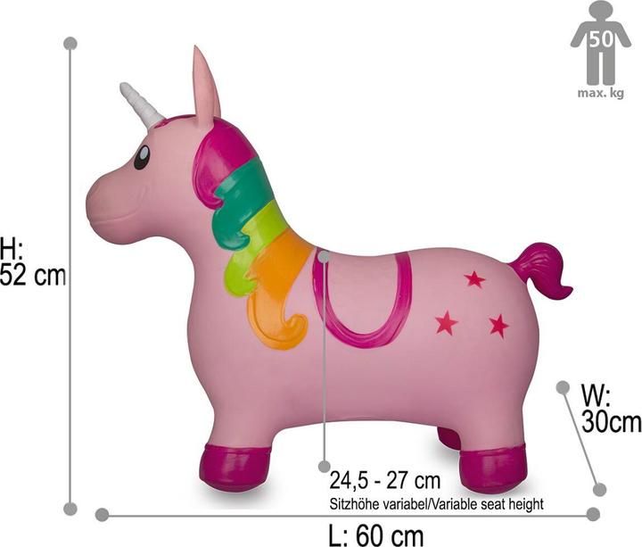 Jamara Einhorn mit Pumpe
