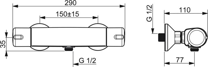 Produktbild Hansa 58152171 Brausebatt. HANSAMICRA 5815 DN15 chr