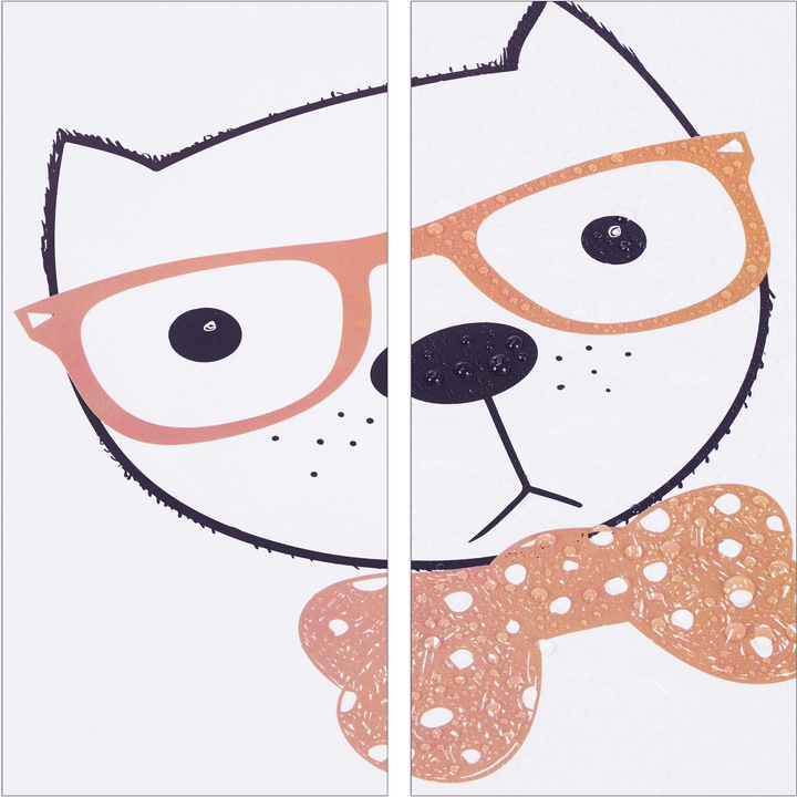 Image du produit Relaxdays Unité de placard modulaire à emboîtement, design Cat
