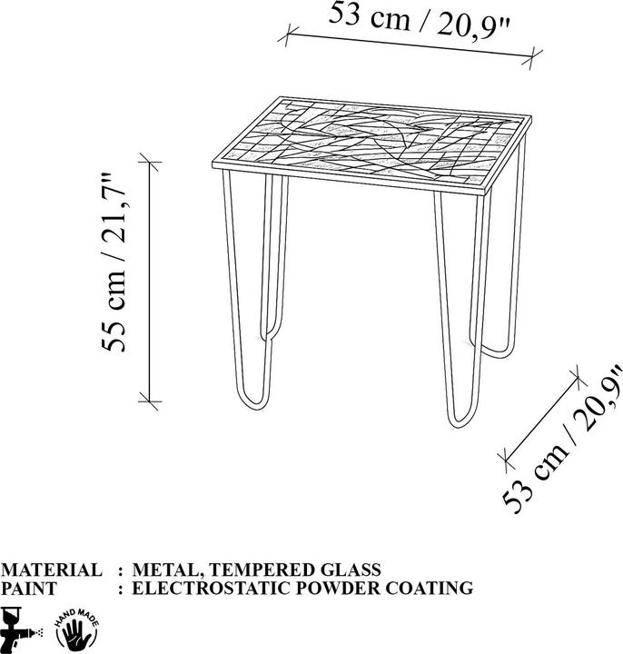 Image du produit Homitis Pura Square Coffee Table