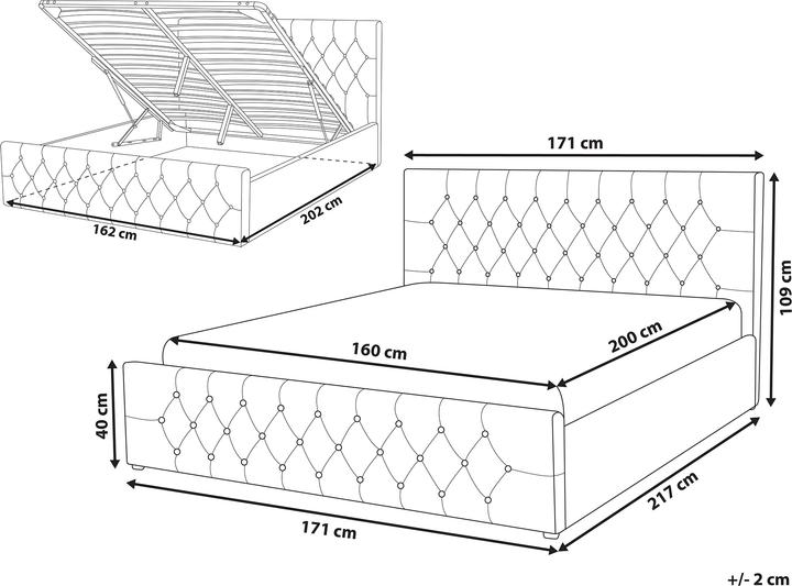 Produktbild Beliani Amiens (160 x 200 cm)