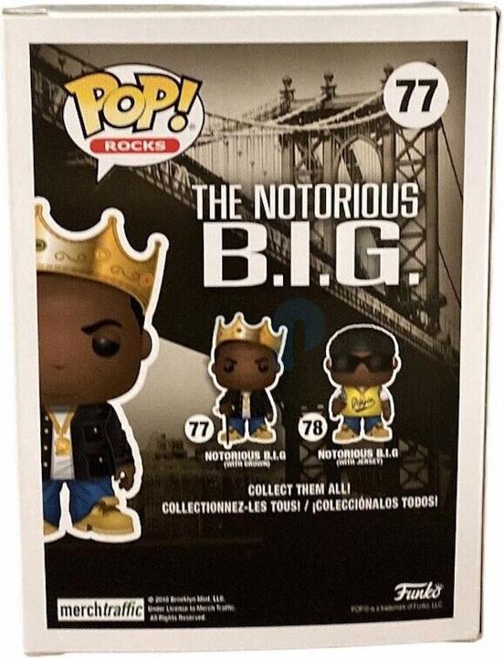 Actual product image Funko POP! Rocks - Notorious B.I.G.: Notorious B.I.G. with Crown