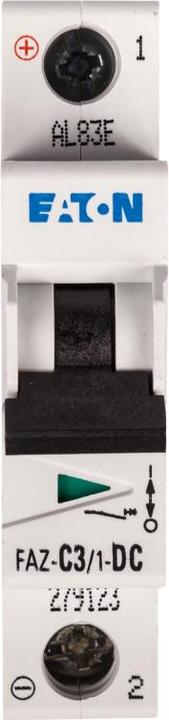 Produktbild Eaton MCB, 3A, C-type, 1Pole, 10kA (DC)