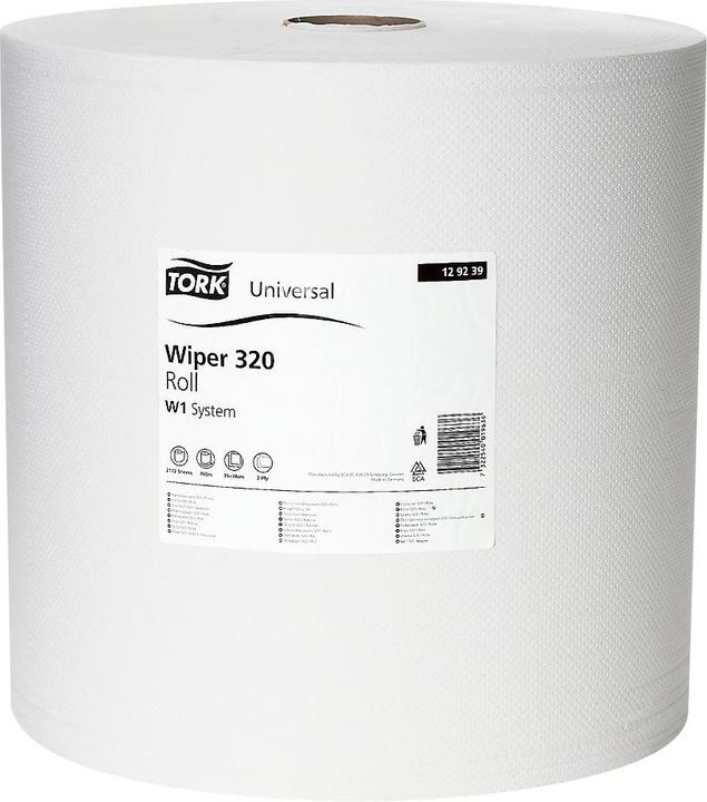 Actual product image Tork Standard paper wipe 320, 370 x 340 mm, 1 roll (1 x)