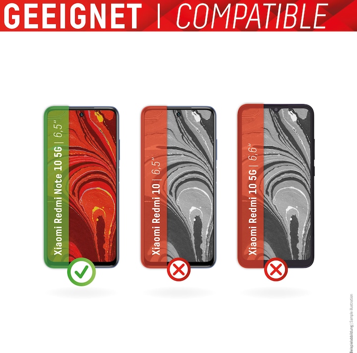 Produktbild Displex Real Glass, 2D Panzerglas (1 Stück, Xiaomi Redmi 10 5G)