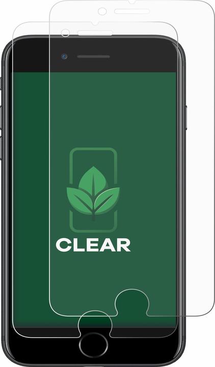Produktbild ScreenLeaf Schutzfolie nachhaltiger Displayschutz Displayschutzfolie Folie Klar Transparent (2 Stück, Apple iPhone 7)