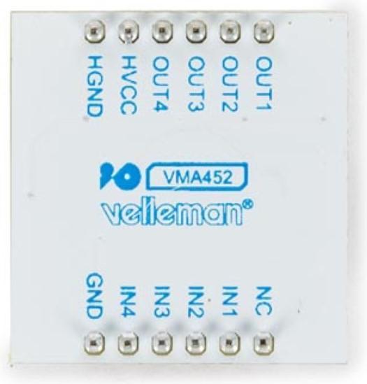 Image du produit Whadda Carte d'assemblage 4 CH TLP281 Optocoupleur IC