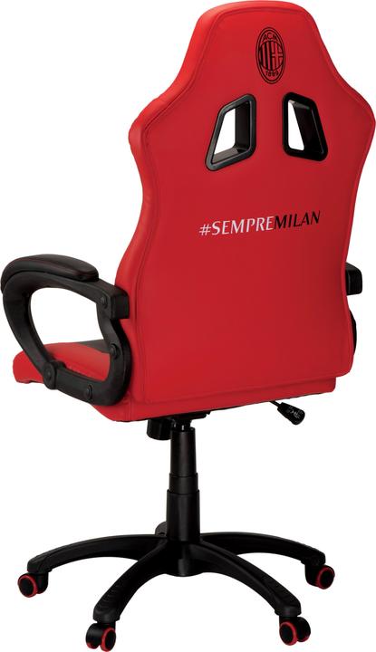 Image du produit Qubick Chaise PC gaming Milan Siège rembourré Noir, Rouge