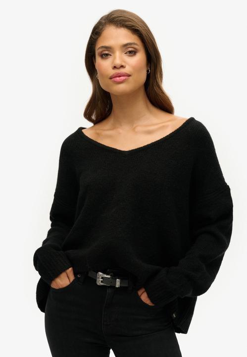 Produktbild Superdry Oversize Damen Pulli mit V-Ausschnitt (S)