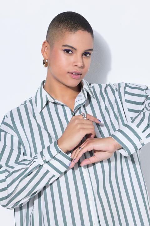 Immagine prodotto Studio Untold Camicia dal taglio oversize con righe (60)