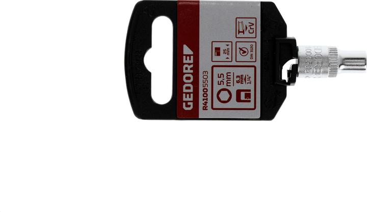 Produktbild Gedore Red red R41005503 Steckschlüsseleinsatz 1/4" 6-kant 5.5 mm Länge 25 mm (5.5 mm)