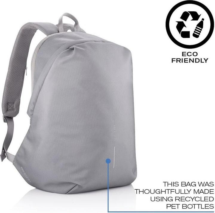 Image du produit XD Design XD-Design Bobby Soft Sac à dos Sac à dos décontracté Gris Polyéthylène téréphtalate (16 l)