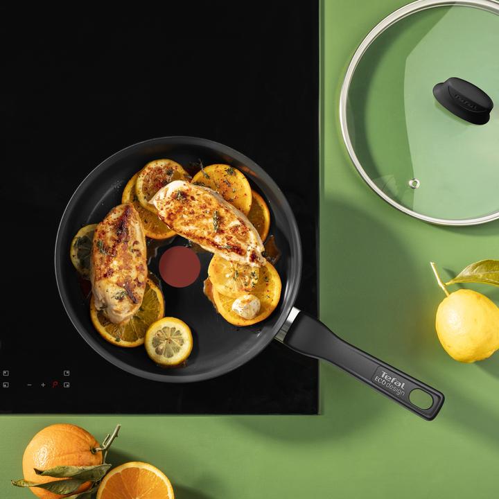 Productafbeelding Tefal Renew Zwarte keramische hapjespan 24 cm - Inductie (24 cm, Steelpan, Aluminium)
