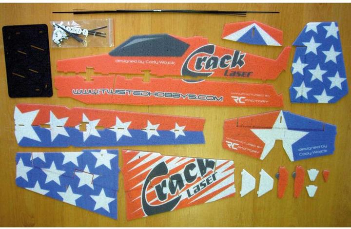 Actual product image RC Factory RC-Factory Crack Laser PRO Patriot INDOOR series EPP (Aerobatics)