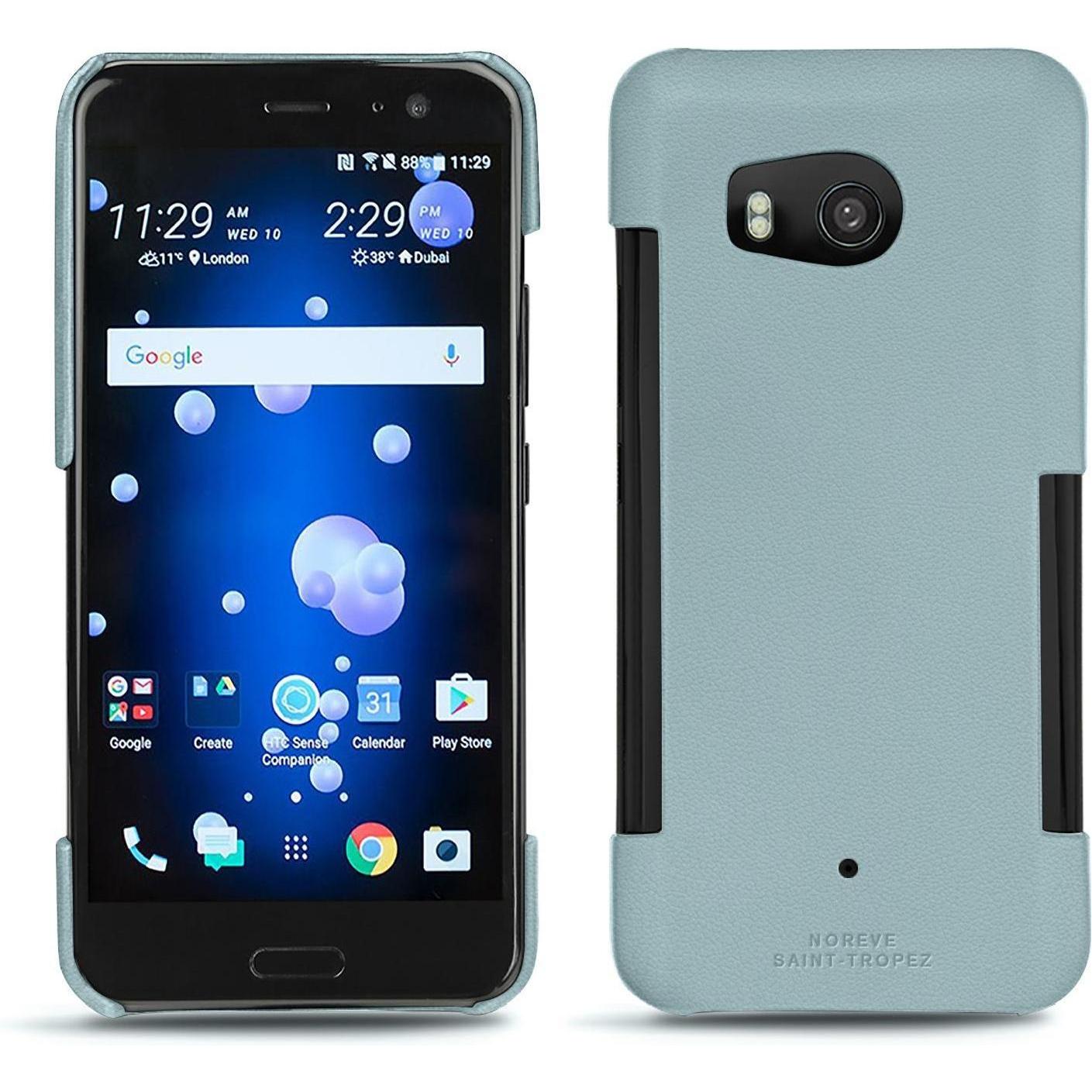 Noreve Lederschutzhülle (HTC U11), Smartphone Hülle, Blau