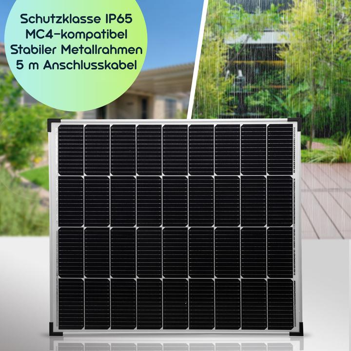 Produktbild Casativo Monokristallines Solarpanel, 2x 110 Watt, IP65, 2er-Set (110 W, 7.10 kg)