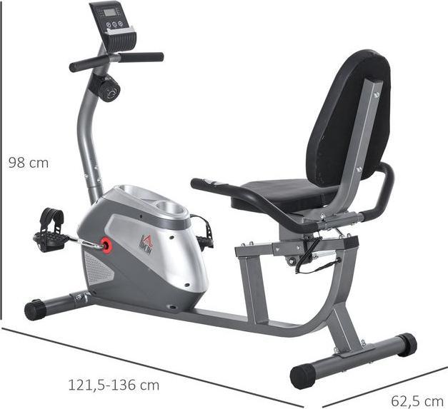 Produktbild Swisshandel24 Liegeergometer mit LCD-Anzeige 8 stufig einstellbarem Magnetwiderstand Nutzergewicht bis 110 kg Meta