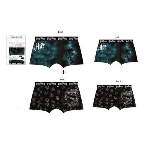 Procos, Herren, Unterhosen, Harry Potter Herren Boxershorts 2 Stück/Packung S, Mehrfarbig, (S, 2er Pack)