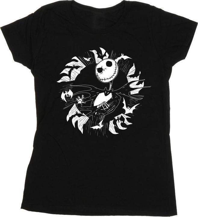 Image du produit Disney - T-shirt NIGHTMARE BEFORE CHRISTMAS JACK BAT CIRCLE - Femme (L)