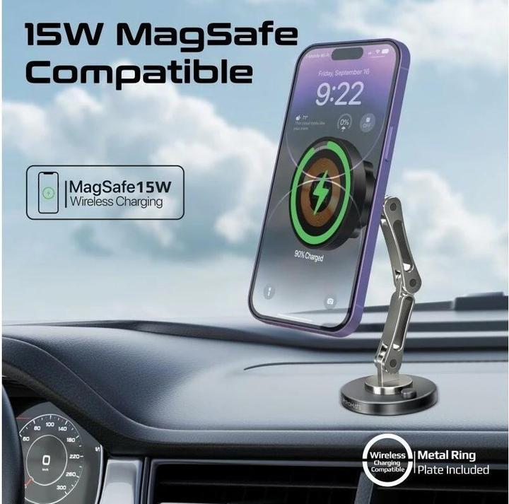 Immagine prodotto ProMate Magnus Qi 15 Watt MagSafe per auto