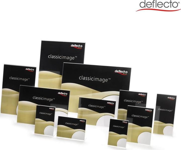 Actual product image Deflecto Classic Image Slanted Sign Holder, A7 landscape (A7)