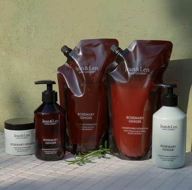 Immagine prodotto Jean & Len Rosmarino Zenzero (300 ml, Shampoo liquido)