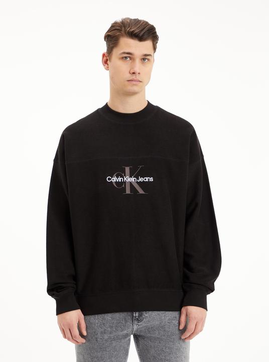 Immagine prodotto Calvin Klein Felpa Monologo Textured Crew da uomo (L)