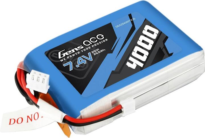Actual product image Gens Ace RC Battery LiPo 4000 mAh 7.4 V RX/TX (7.40 V, 4000 mAh)