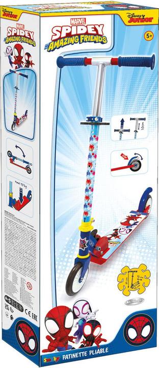 Actual product image Smoby Spidey scooter with brake, foldable