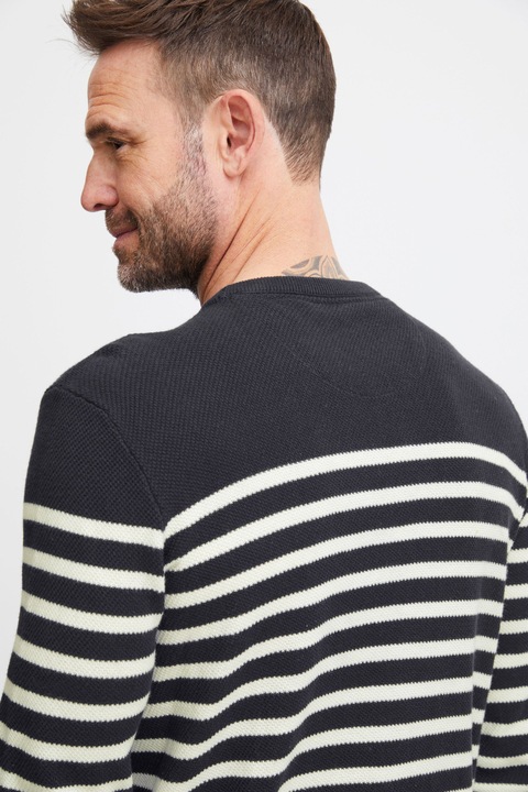 Actual product image FQ1924 FQKyle stripe crew neck knit 21900651 (S)