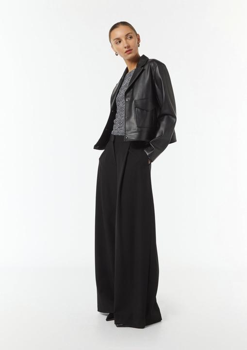 Produktbild Comma T-Shirt Mesh-Shirt mit seitlicher Raffung (44)