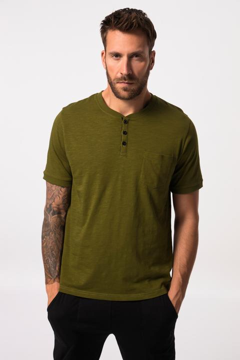 Produktbild JP1880 Schlafanzug, Homewear, OEKO-TEX, Zweiteiler, Henley, lange Hose (4XL)