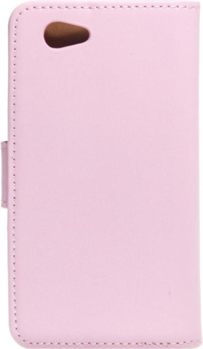 Actual product image OEM Slim Leather Book Case Sony Xperia Z1 Compact - pink 4250710549214 (Sony Xperia Z1 Compact)