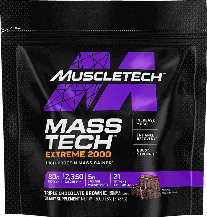 Actual product image Muscle Tech Mass Tech Extreme 2000 (Triple Chocolate Brownie, 1 pcs., 3000 g)