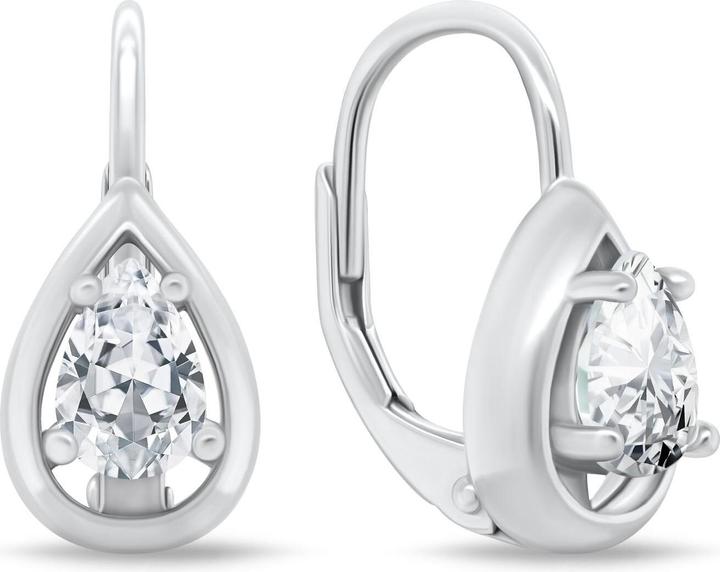 Immagine prodotto Brilio Silver - Dangling silver earrings with zircons EA1163W