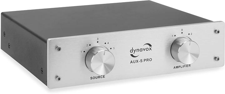 Actual product image Dynavox Input extension switch AUXS PRO silver (Audio Switch)