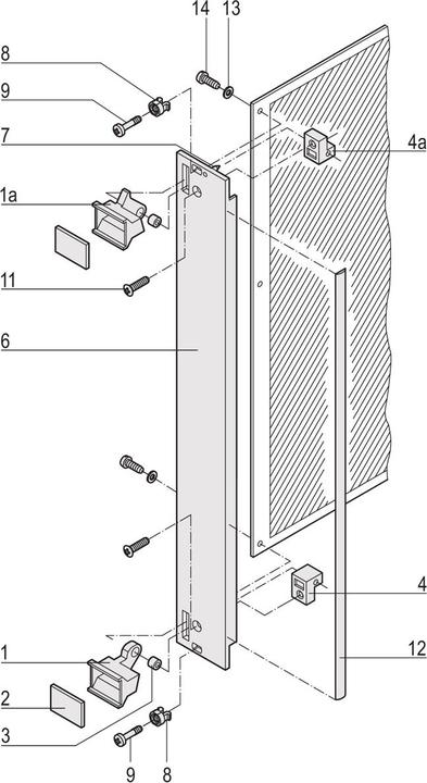 Actual product image Schroff Plug-in units with lift-out handle in trapezoidal shape - Front panel, U-profile
